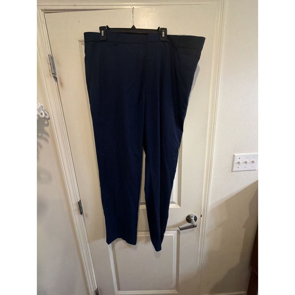 Stafford Executive Classic Fit Easy-Care Stretch Navy‎ Dress Pants 42 x 32